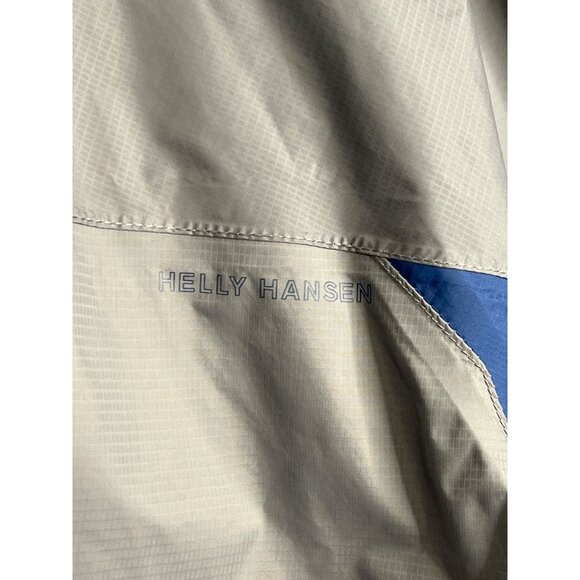Helly Hansen Waterproof Hooded Jacket Xl Blue Tech Raincoat - Picture 7 of 8
